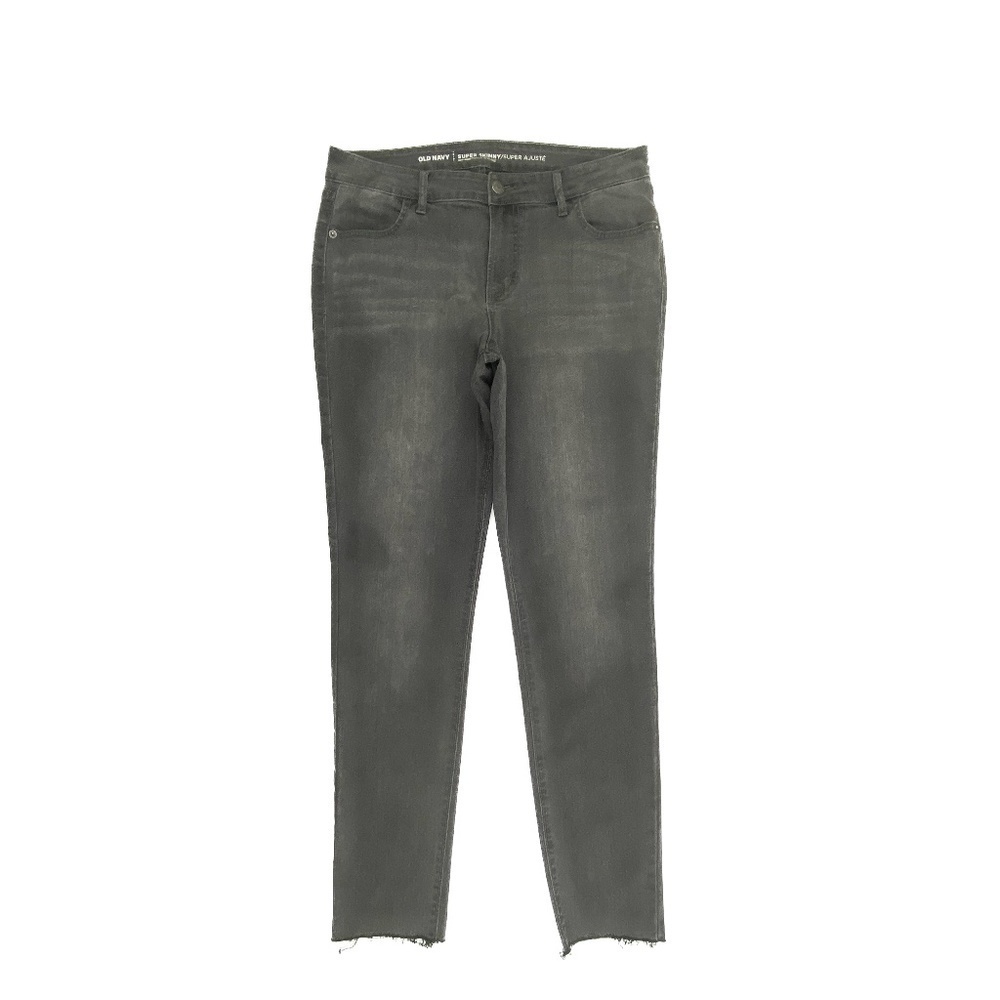 Old Navy Raw Hem Super Skinny Mid Rise Women's size‎ 10 Gray Denim jeans